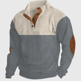 Pullover Herren Stehkragen Regular Fit – Grau