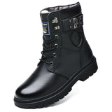Radwin | Herren Wasserdichte Winterstiefel Gefüttert – Schwarz