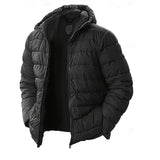 Ragnvald | Herren Steppjacke mit Kapuze Winterjacke – Schwarz