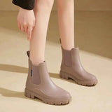Regenstiefeletten Damen – Khaki
