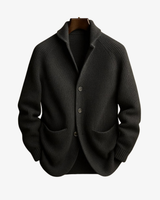 Reimfried | Herren Strickjacke mit Knopfleiste – Grau
