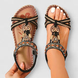 Orthopädische Sandalen für Damen mit rutschfester Sohle – Hell Schwarz