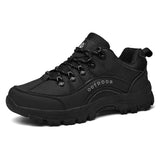 Robuste Herren Wanderschuhe Für Outdoor Und Trekking – Schwarz