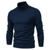 Rollkragenpullover Herren Klassisch – Dunkelblau