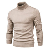 Rollkragenpullover Herren Klassisch – Beige
