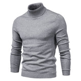 Rollkragenpullover Herren Klassisch – Grau
