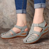 Karin | Damen Frühlings Cutout Walking Sandalen – Grau