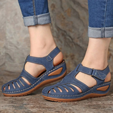 Karin | Damen Frühlings Cutout Walking Sandalen – Hellblau