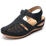 Karin | Damen Frühlings Cutout Walking Sandalen – Schwarz