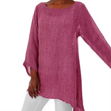 Jolina Luftiges Langarm-Oberteil | Übergangsjacke Damen S–3XL – Rosa
