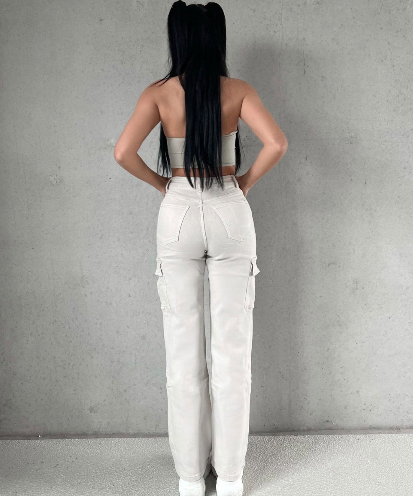 Birgitta® | Cargohose Eva Creme