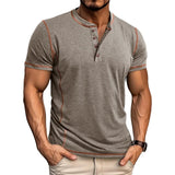 Bardwell - Softtouch-Henley-T-Shirt – Khaki