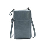 Clara - Elegante Leder-Handtasche – BLAU