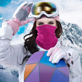 CozyGuard™ Thermo Halswärmer mit schützendem Bandana-Design – Rosa