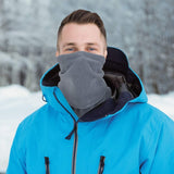 CozyGuard™ Thermo Halswärmer mit schützendem Bandana-Design – Grau