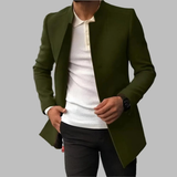 Salomo | Herren Winterjacke mit Stehkragen – Grün