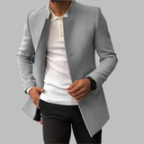 Salomo | Herren Winterjacke mit Stehkragen – Grau