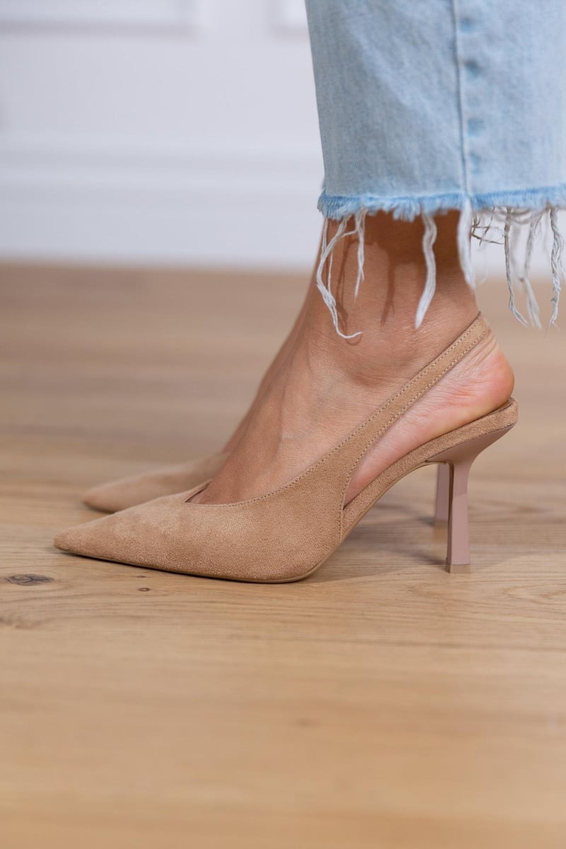 Marlena™ | Nude Slingback-Pumps mit elegantem Absatz