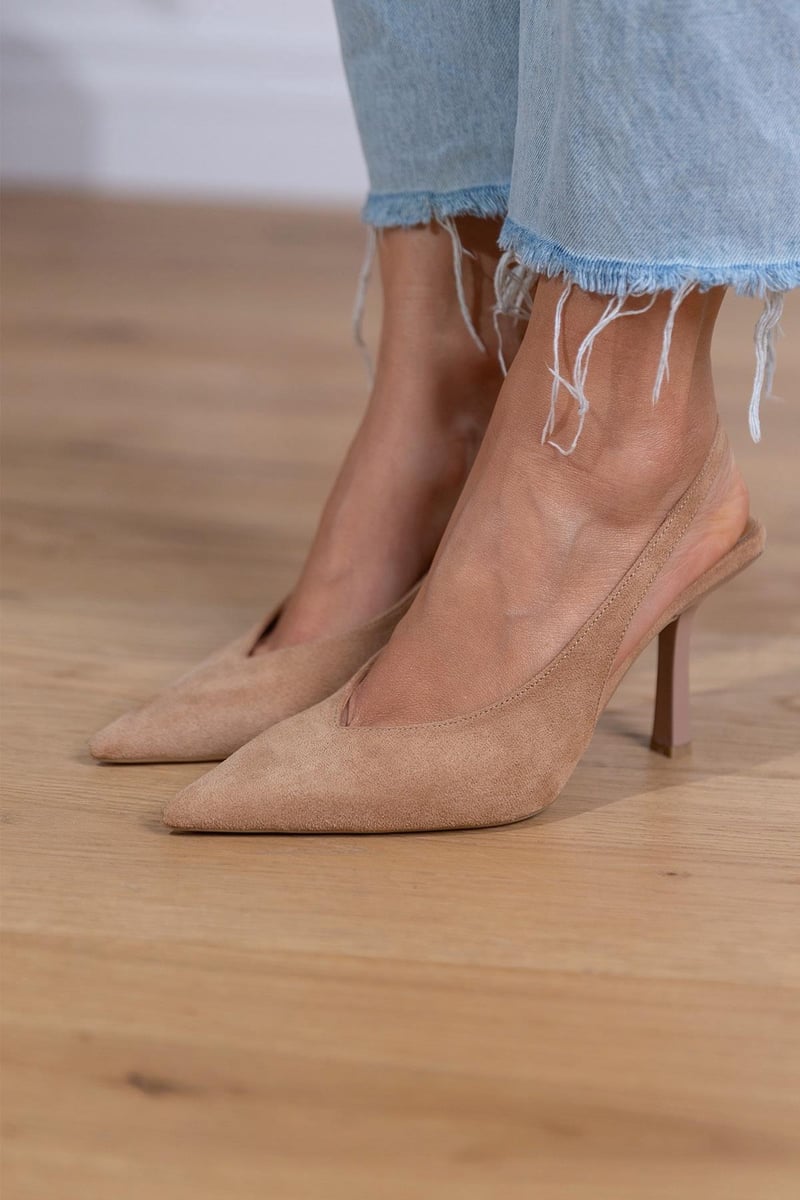 Marlena™ | Nude Slingback-Pumps mit elegantem Absatz