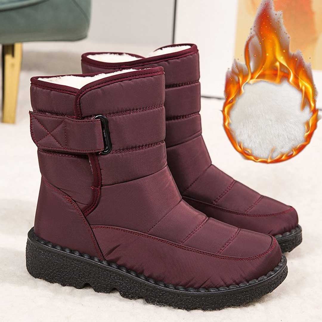 Lässige Wasserdichte Winterstiefel mit Verstellbarem Riemen für Damen | Ideal für das tägliche Tragen