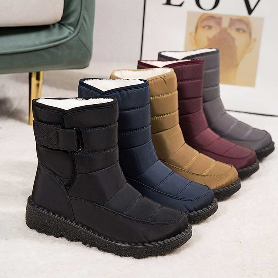 Lässige Wasserdichte Winterstiefel mit Verstellbarem Riemen für Damen | Ideal für das tägliche Tragen