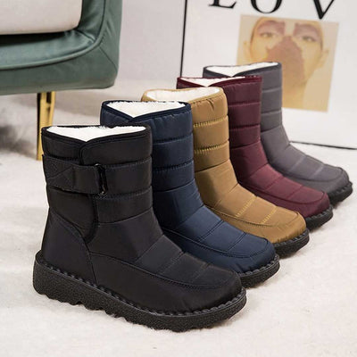 Lässige Wasserdichte Winterstiefel mit Verstellbarem Riemen für Damen | Ideal für das tägliche Tragen