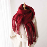 Schal Damen Elegant – Dunkelrot