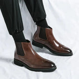 Schlupfstiefel Herren – Braun
