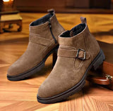 Schnallen Stiefel Herren – Braun