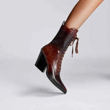 Schnürboots Damen – Braun