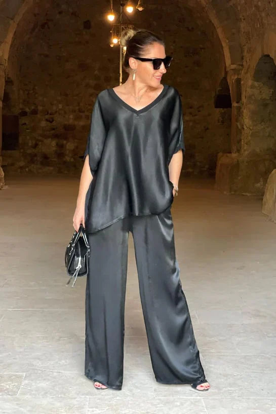 Britt - Luxuriöses Satin-Set für Frauen