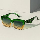 Skye | Damen Sonnenbrille Oversized Retro – Grün