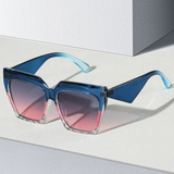 Skye | Damen Sonnenbrille Oversized Retro – Blau
