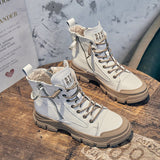 Sneaker-Boots Damen – Beige
