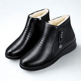 Solveig | Damen Winterstiefel gefütterte Stiefeletten – Schwarz
