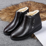 Solveig | Damen Winterstiefel gefütterte Stiefeletten – Braun