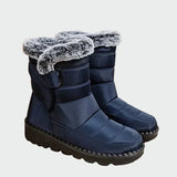 Solvike | Damen Wasserdichte Winterstiefel Gefüttert – Blau