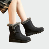 Solvike | Damen Wasserdichte Winterstiefel Gefüttert – Schwarz
