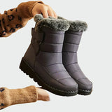 Solvike | Damen Wasserdichte Winterstiefel Gefüttert – Grau