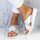 Sommerschuhe Damen Sandalen – Silber