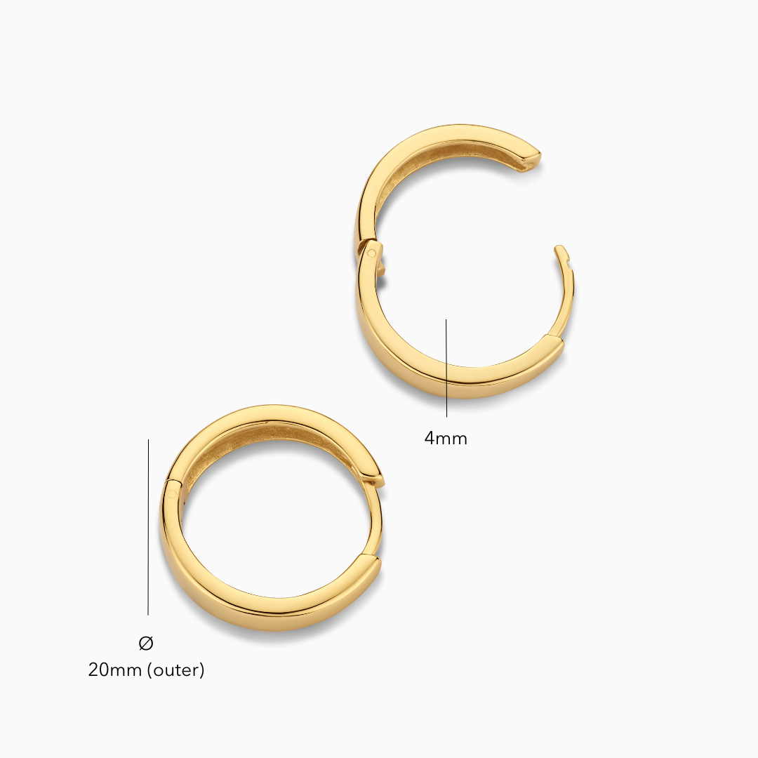 Gold Gia Hoop Earrings