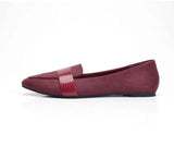 Spitze Slipper – Dunkelrot