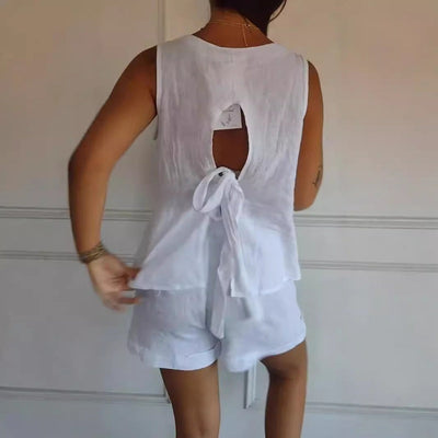 Maritza – Ärmellos Top Mit V Ausschnitt