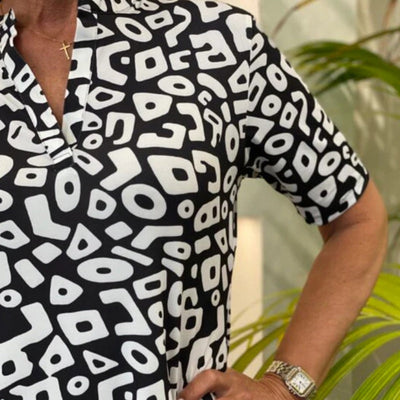 Aluna – Lässiges Minikleid Mit Geometrischem Drucken