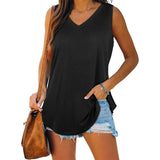 Ylona Damen Sommertop mit V-Ausschnitt – Leicht & Stylisch – Schwarz