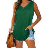 Ylona Damen Sommertop mit V-Ausschnitt – Leicht & Stylisch – Grün
