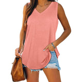 Ylona Damen Sommertop mit V-Ausschnitt – Leicht & Stylisch – Rosa