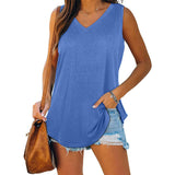 Ylona Damen Sommertop mit V-Ausschnitt – Leicht & Stylisch – Hellblau