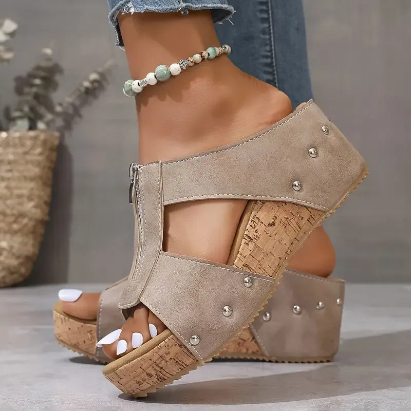 Astrid™ – Orthopedic Wedge Sandals with Open Toe