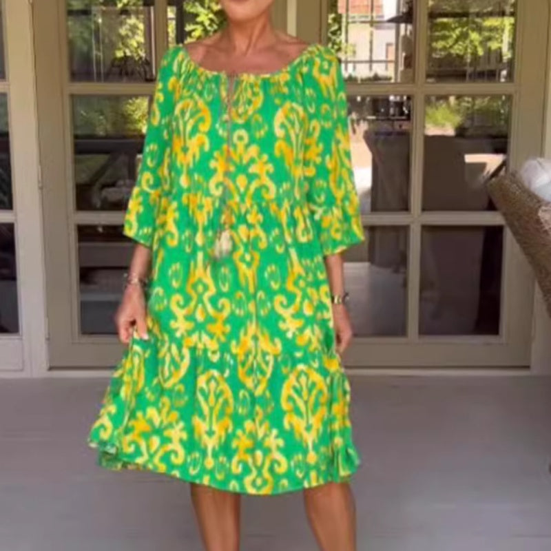 Toula - Elegantes Midikleid In Lockerer Passform